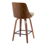 Gianna - Counter Stool (Set of 2) - Walnut Frame