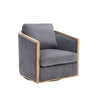 Corduroy Barrel Chair, 360 Degree Swivel