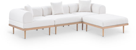 Laguna - 4 Piece 106.5" Upholstered Outdoor Patio Modular Sectional