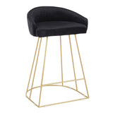 Canary - Counter Stool (Set of 2) - Gold Metal