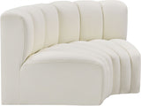 Arc - Faux Leather 2 Piece Modular Sofa