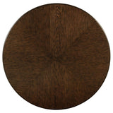 Landon - Round Wood Pedestal Dining Table - Rich Brown