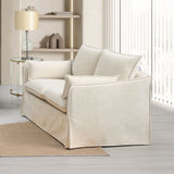 Shane - Loveseat With 2 Pillows - Beige Linen