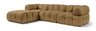 Orin - Velvet 4 Piece Modular Sectional With Chaise