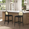 Panama - Curved Back Cane Bar Stool (Set of 2)