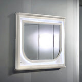 Laveda - Mirror With LED - Pearl White
