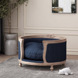 Upholstered Pet Bed, Fabric Dog Bed