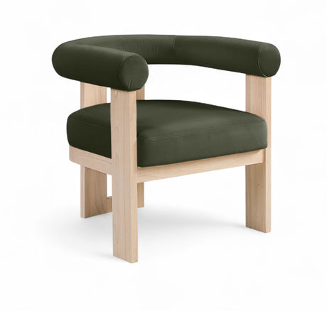 Arienzo - Performance Fabric Upholstered Accent Chair - Natural Base