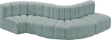 Arc - Faux Leather 5 Piece Modular Sofa