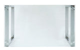 Abraham - Dining Table - Clear Glass Top & Chrome
