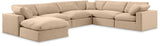 Comfy - 7 Piece Velvet Modular Sectional With Chaise