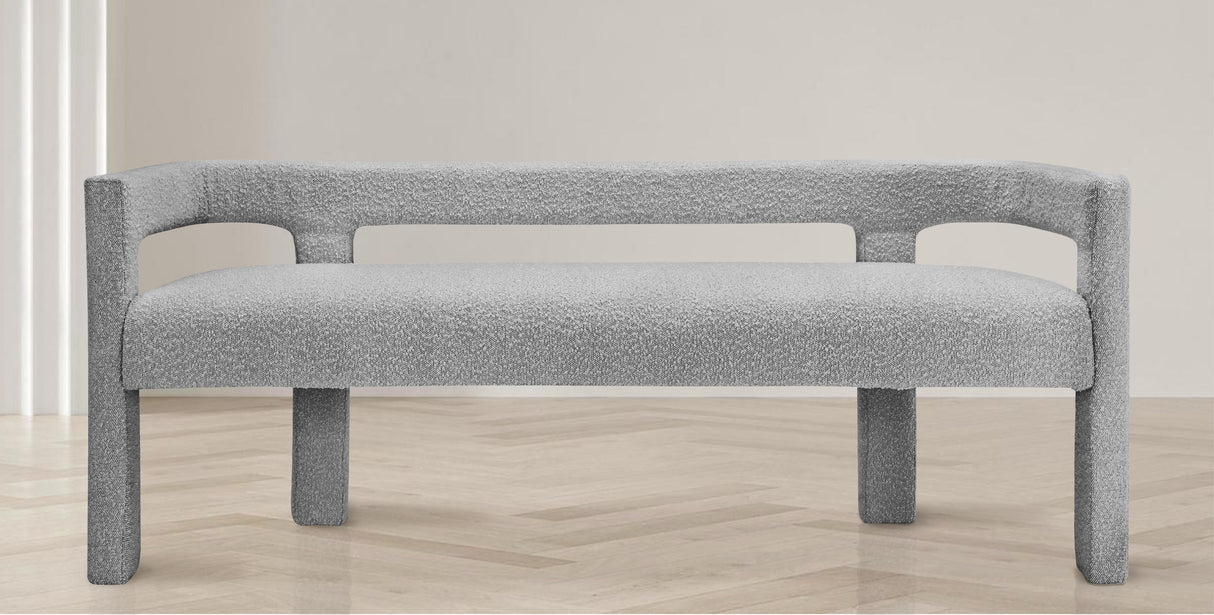 Athena - Boucle Fabric Bench