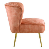 Sambell - Accent Chair - Burnt Orange Velvet