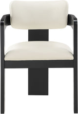 Sacha - Vegan Leather Upholstered Dining Chair With Black Base (Set of 2)