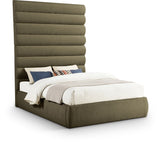 Adam - Boucle Fabric Bed With 89" Headboard