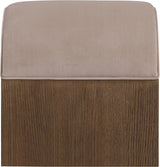 Sable - Velvet Performance Fabric Upholstered Bench