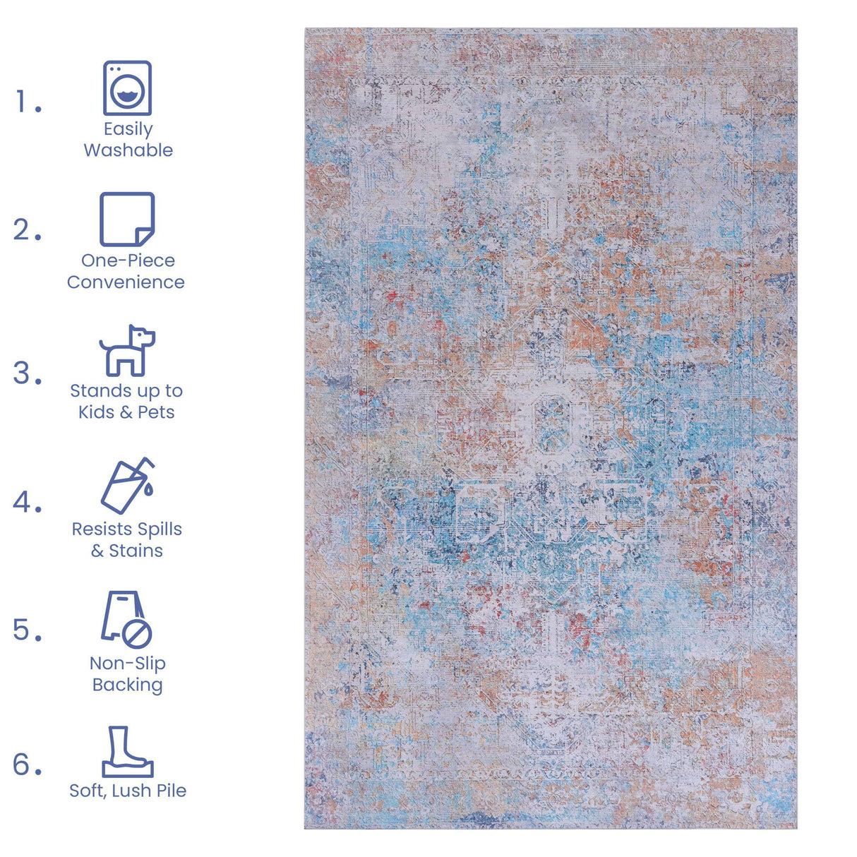 Maval - Runner Rug Washable