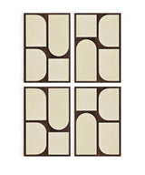 Icon - Mango Wood 4 Piece Wall Art