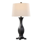 Riley - 29" Polyresin Table Lamp (Set of 2) - Oil Rubbed Bronze Polyresin With Oat Linen Shade from Grandview Gallery