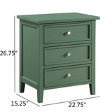 Luca - 3 Drawer Nightstand