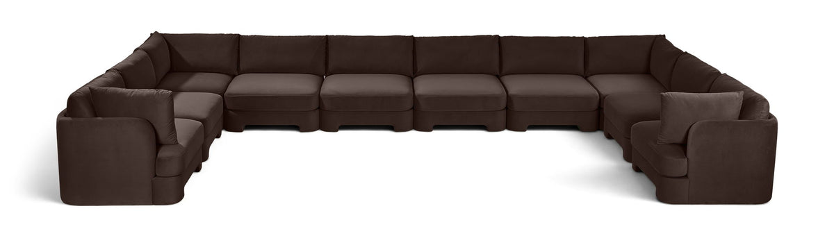 Hammond - Velvet Performance Fabric Upholstered 10 Piece Sectional