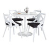 Dakota - Charlotte 5 Piece Dining Room Set With White Table