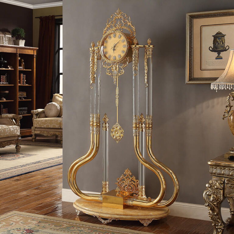 HD-8809 - Accessories Clock - Metallic Gold