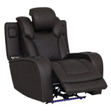 Wendell - Power Motion Recliner With Storage, USB & LED - Dark Gray