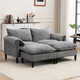Convertible Combination Sofa With Footstools With Storage