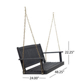 Tambora - Porch Swing Acacia Wood Slat Design