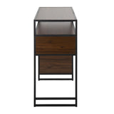 Display - Farmhouse Bar Height Table With Storage Space For Dining Room