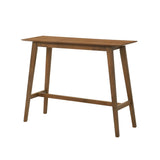 Laverna - 47.25" Wood Top Pub Table - Walnut
