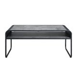 Raziela - Coffee Table - Concrete Gray & Black