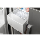 GE GSE25GYPFS - 36 in. 25.3 cu. ft. Side by Side Refrigerator with Ice & Water Dispenser - Stainless