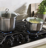 GE JGP5036DLBB - 36 in. 5-Burner Natural Gas Cooktop with Simmer Burner & Power Burner - Black