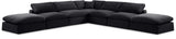 Comfy - 7 Piece Velvet Modular Corner Sectional