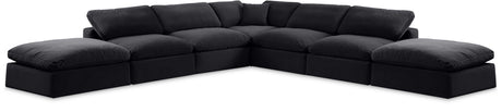 Comfy - 7 Piece Velvet Modular Corner Sectional