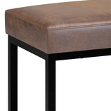 Reynolds - Small Bench - Distressed Chestnut Brown
