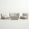 Stylish Modular Wicker Patio Seating Group