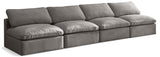 Plush - Modular Armless 4 Seat Sofa