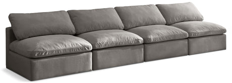 Plush - Modular Armless 4 Seat Sofa