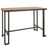 Roman - Counter Table - Gray And Natural