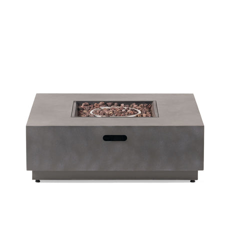 Modern Square Fire Pit With 50,000 Btu
