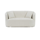 Odette - Loveseat With 2 Pillows - Beige Chenille