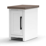 Hampton - Chairside Table - Jasmine Whitewash / Barnwood