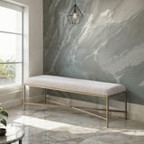 Valley - Bench With Gold Frame