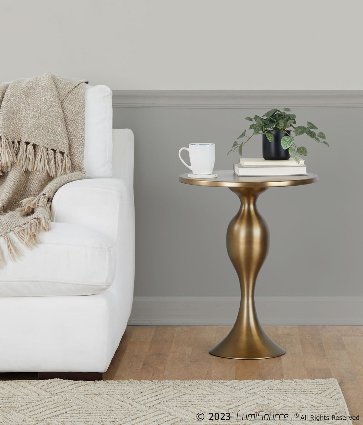 Ashland - 24" Metal Accent Table - Bronze