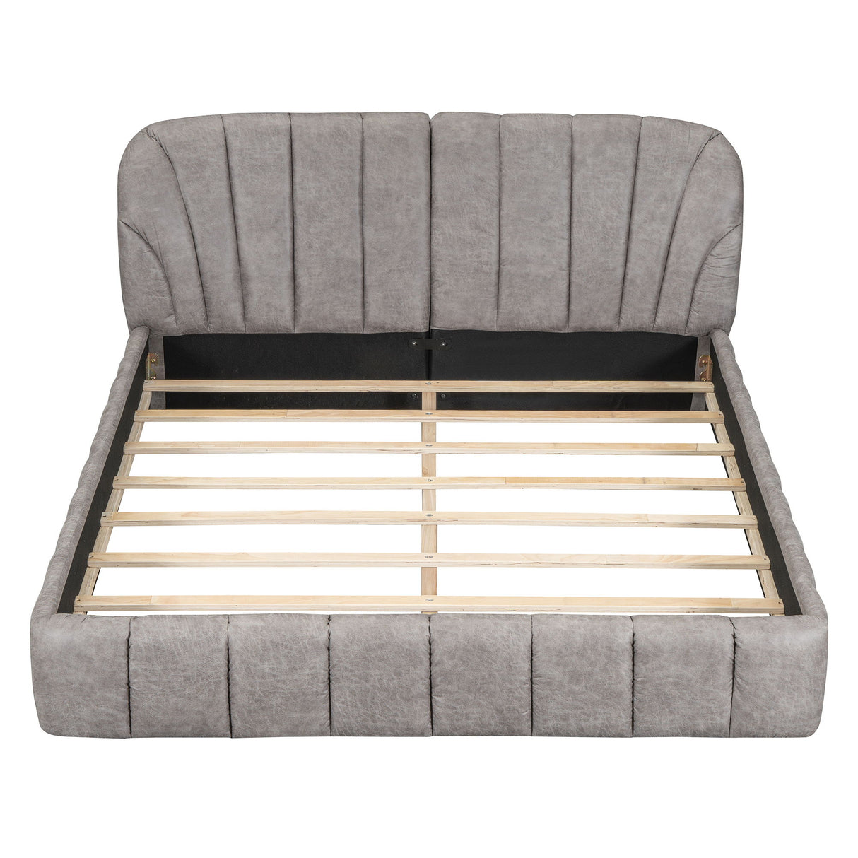 Elegant Design Upholstered Platform Bed