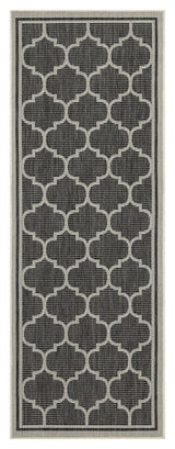 Sunshine - 5'3" X 7'3" Indoor & Outdoor Area Rug Polypropylene - Anthracite