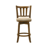Wren - Modern Farmhouse Swivel Wood Counter Height Kitchen Bar Stool
